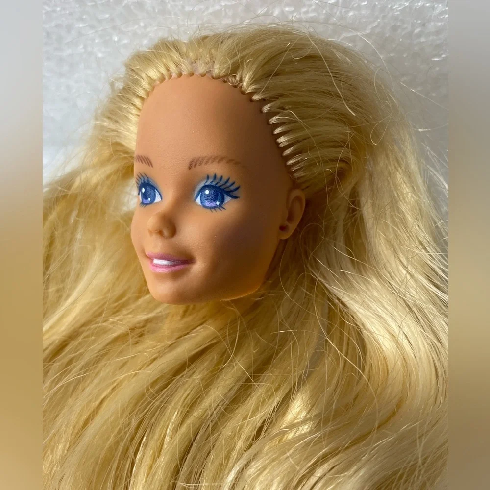 Vintage SUPERSTAR ERA Barbie Doll Blonde Hair Blue Eyes - HEAD Replacement Only